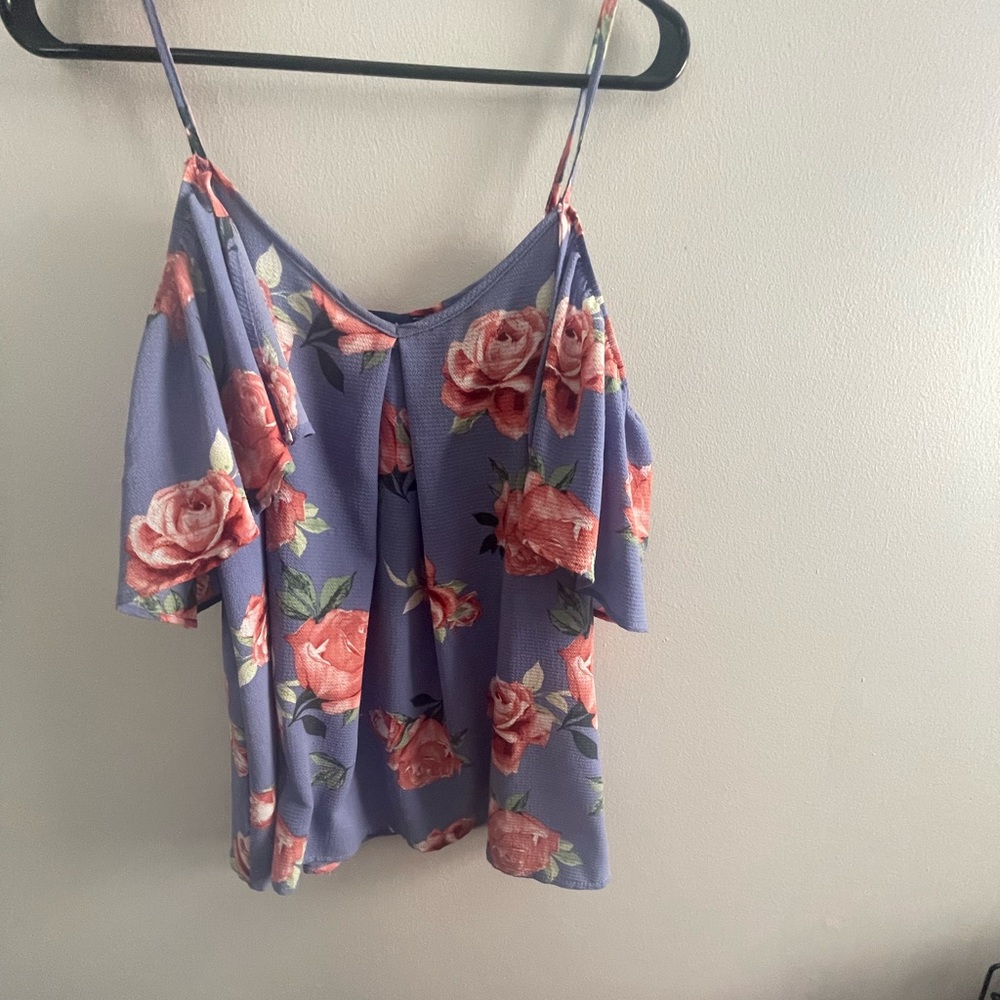 Francesca’s cold shoulder blouse